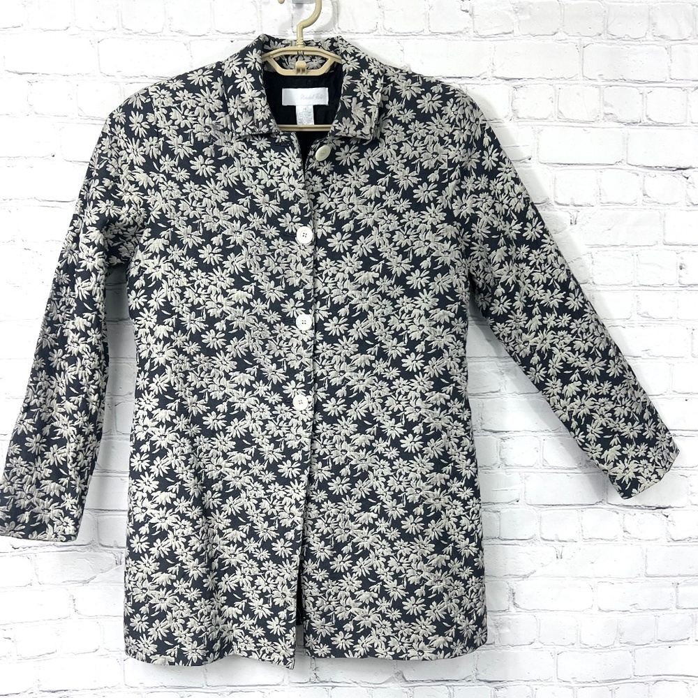 VINTAGE |•MARSHALL FIELDS•| Floral Coat Size 14